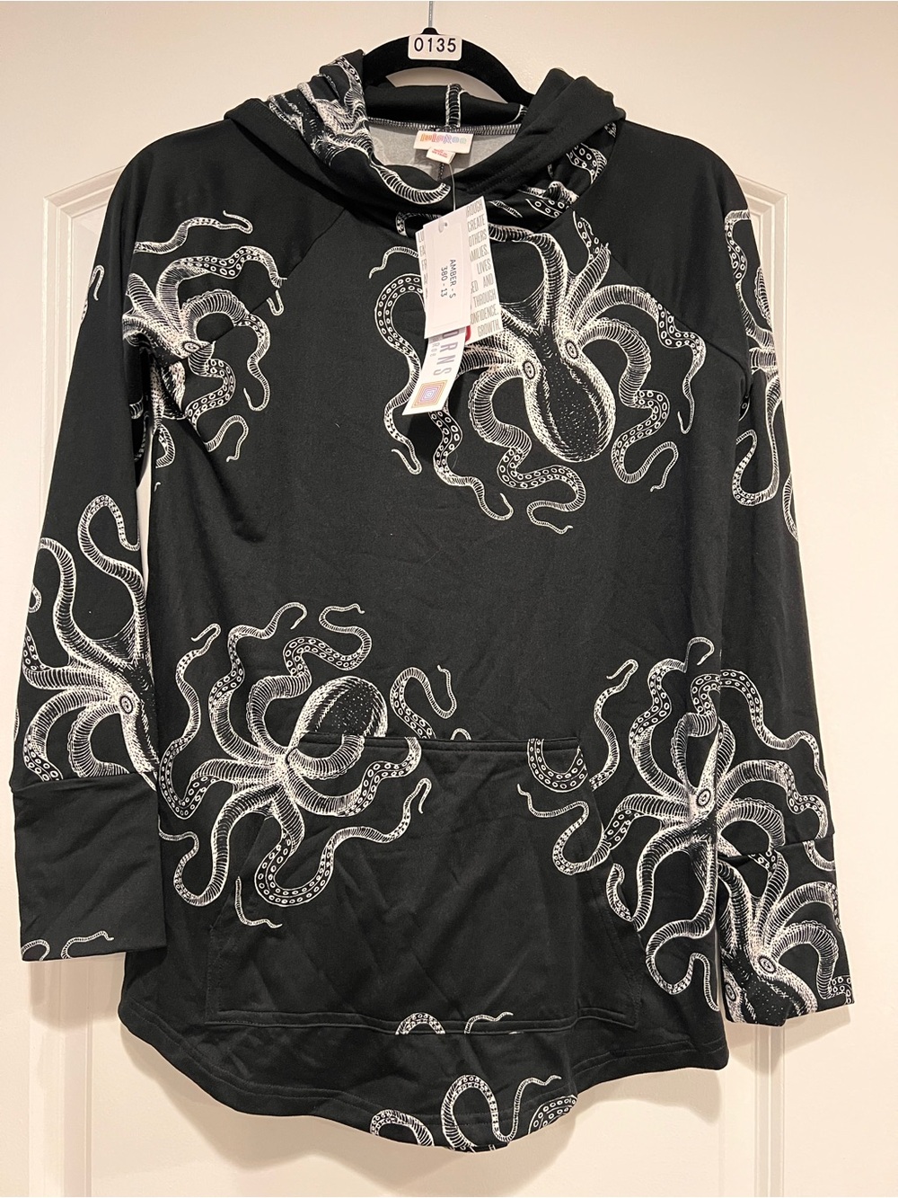 LuLaRoe Small Octopus Amber Hoodie